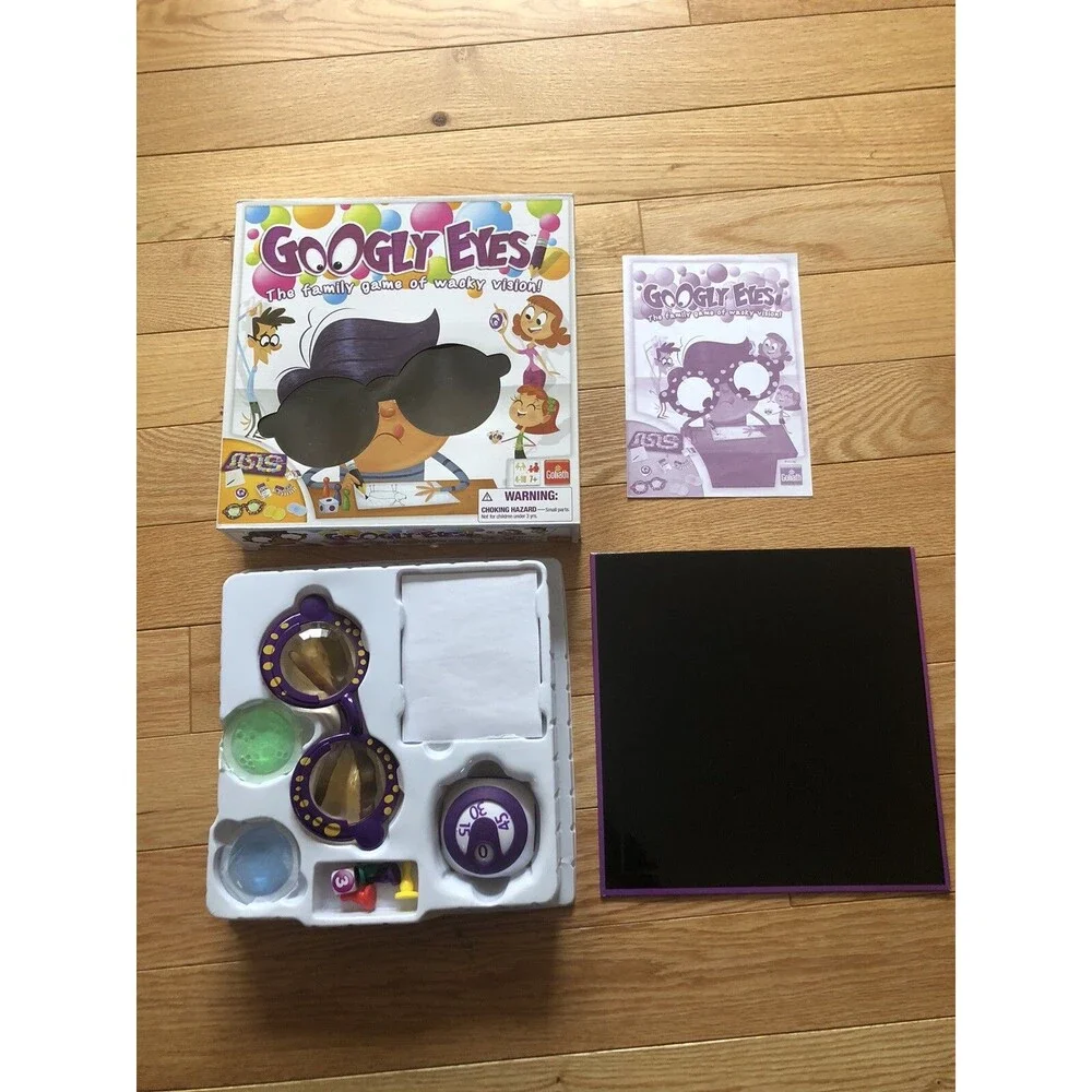 Googly Eyes The Family Game of Wacky Vision COMPLETE Goliath 2014‎ Kids Drawing